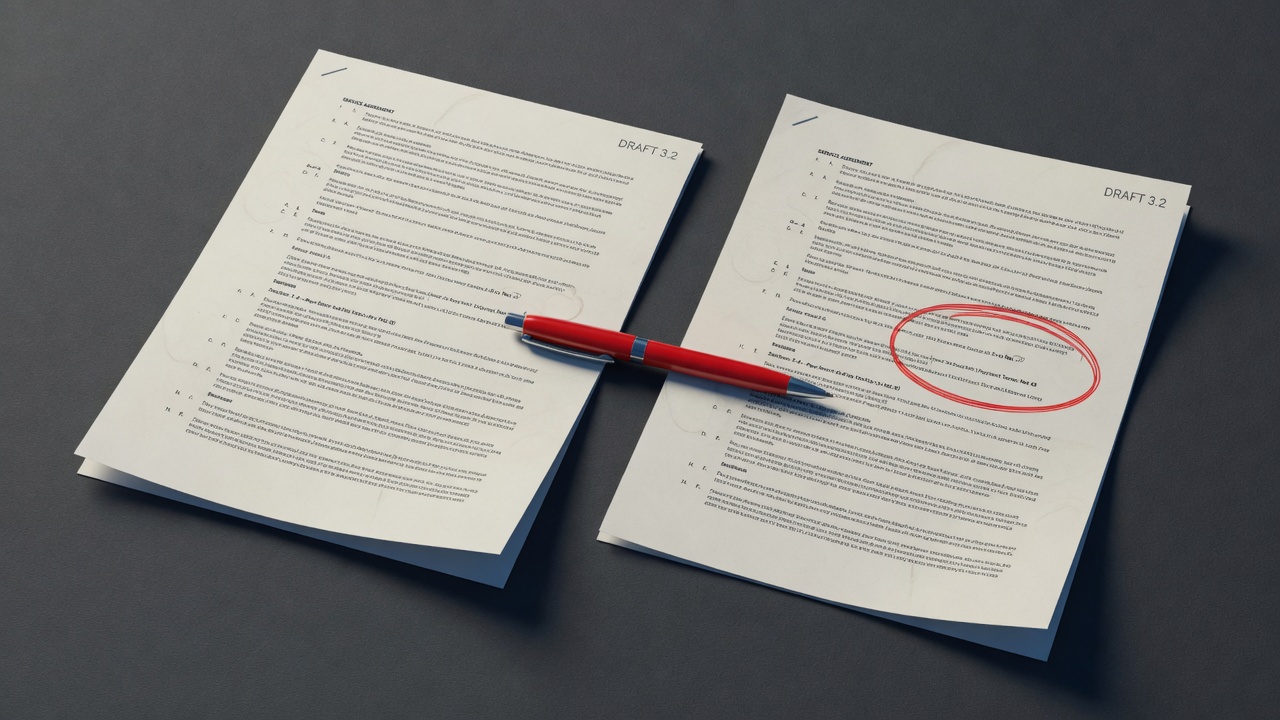 Two document copies coming into alignment